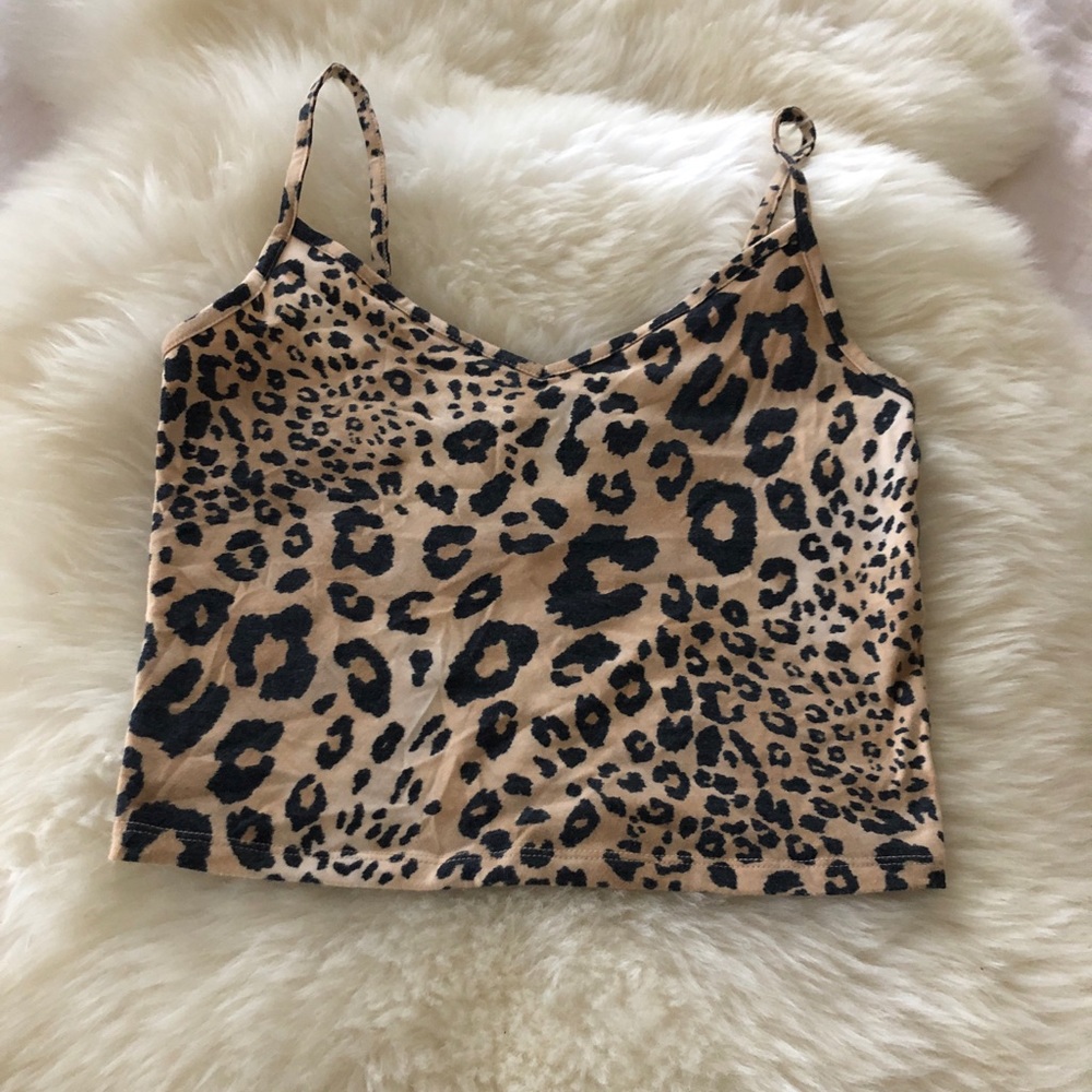 Leopard Print Crop Top Medium
